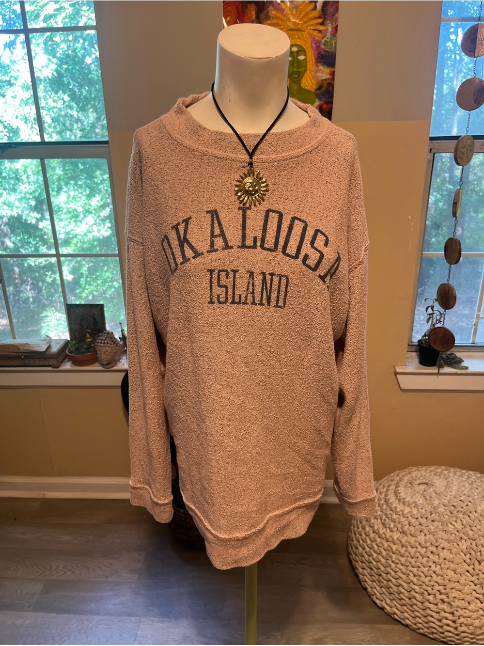 Okaloosa Island Dusty Pink Pullover Sweatshirt Cozy